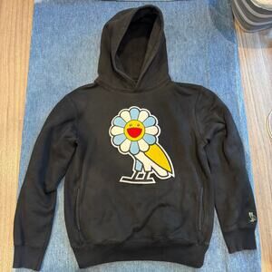 OVO x Takashi Murakami Flower Owl Hoodie Black Size M FW2018 ComplexCon